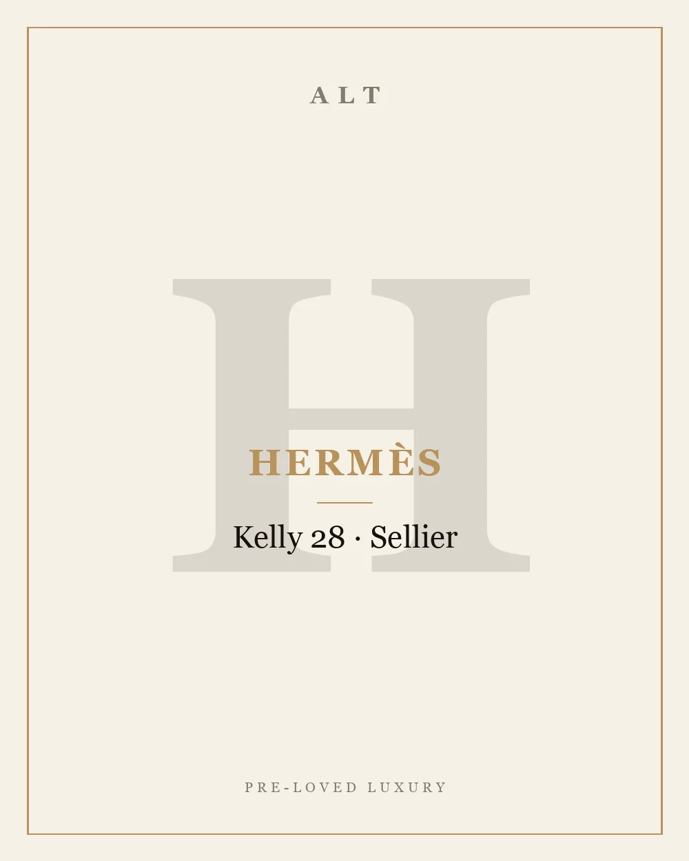 爱马仕 Kelly 28 Sellier Epsom