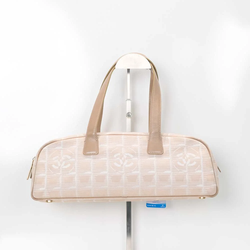 Chanel Túi Xách Handle Trắng Kem Size 34